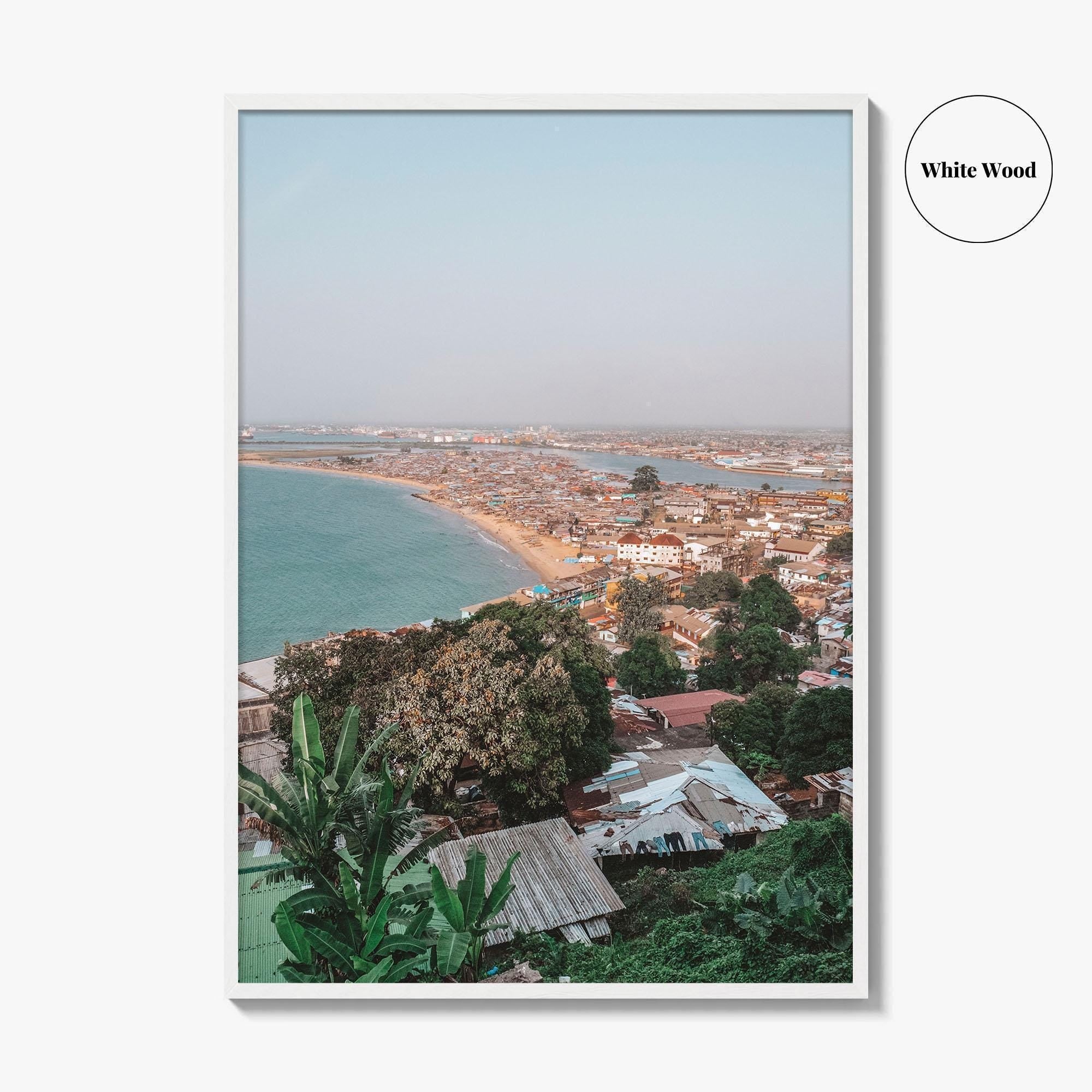Monrovia Skyline Fine Art Photo Print, Liberia Wall Poster, West Africa