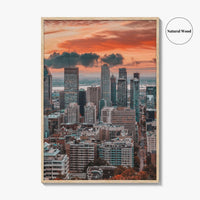 Montreal Skyline Fine Art Photo Print, Wall Decor Poster, Quebec, Canada, MTL