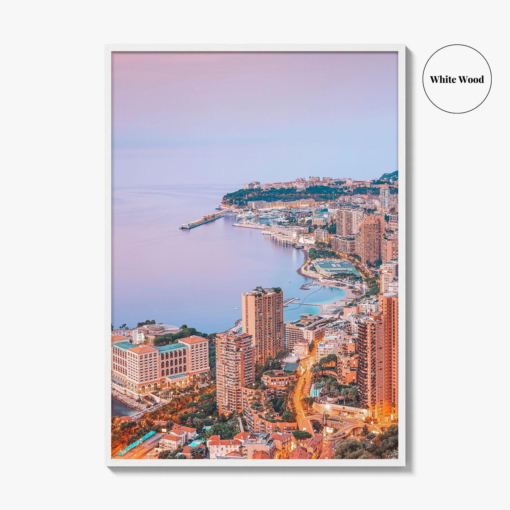 Monaco Skyline Fine Art Photo Print, Monte Carlo, Poster