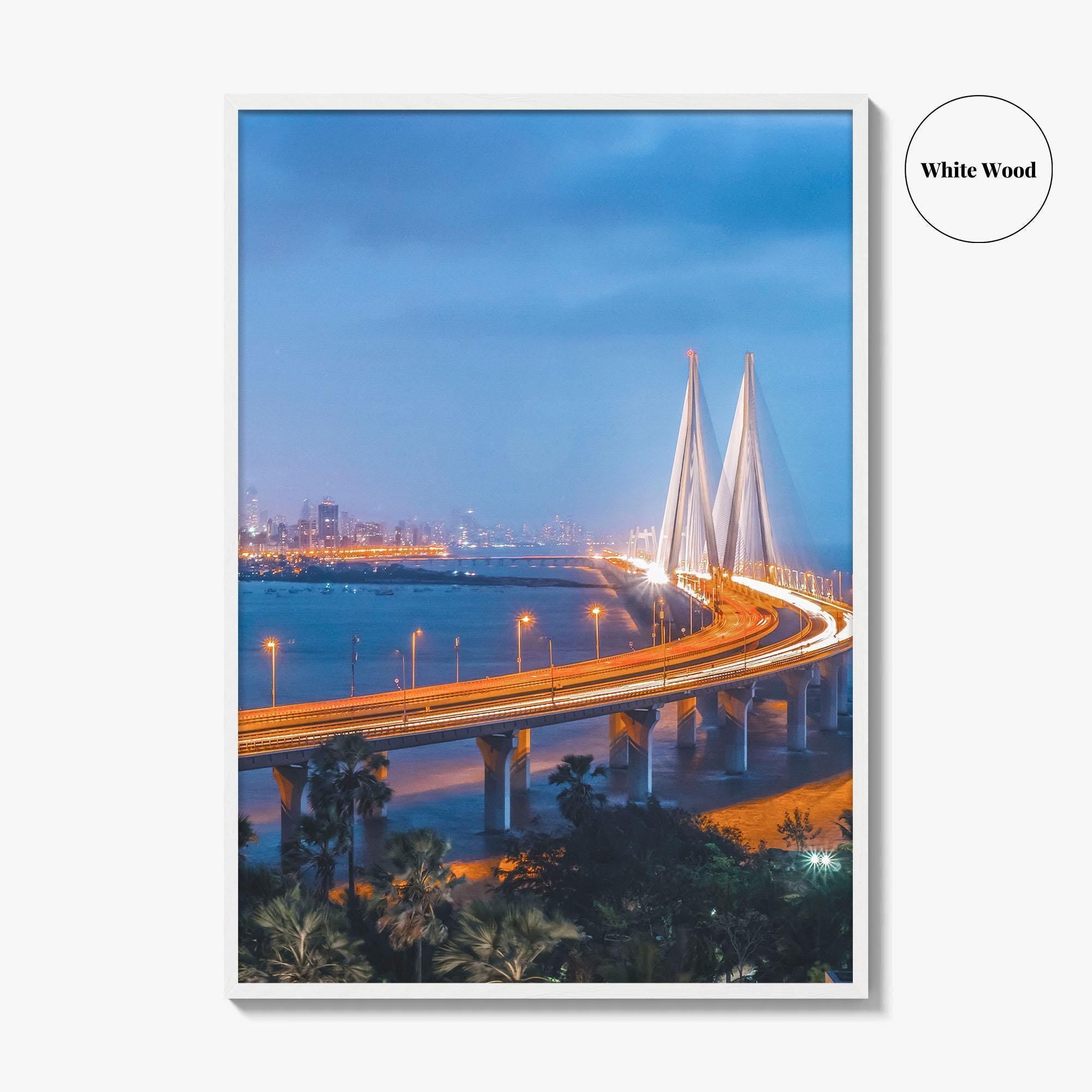 Mumbai Fine Art Photo Print, Bandra-Worli Sea Link, Bombay, India, Wall Art