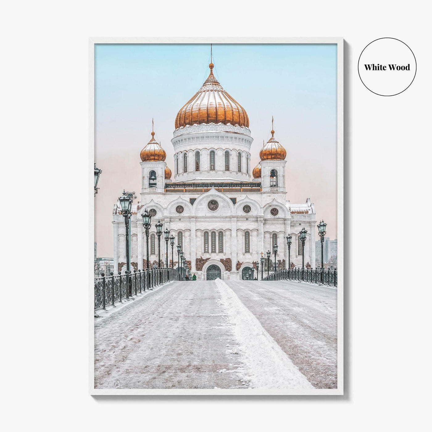 Moscow Fine Art Photo Print, Russia, Patriarchal Bridge, Christ the Savior Cathedral, Poster
