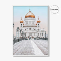 Moscow Fine Art Photo Print, Russia, Patriarchal Bridge, Christ the Savior Cathedral, Poster
