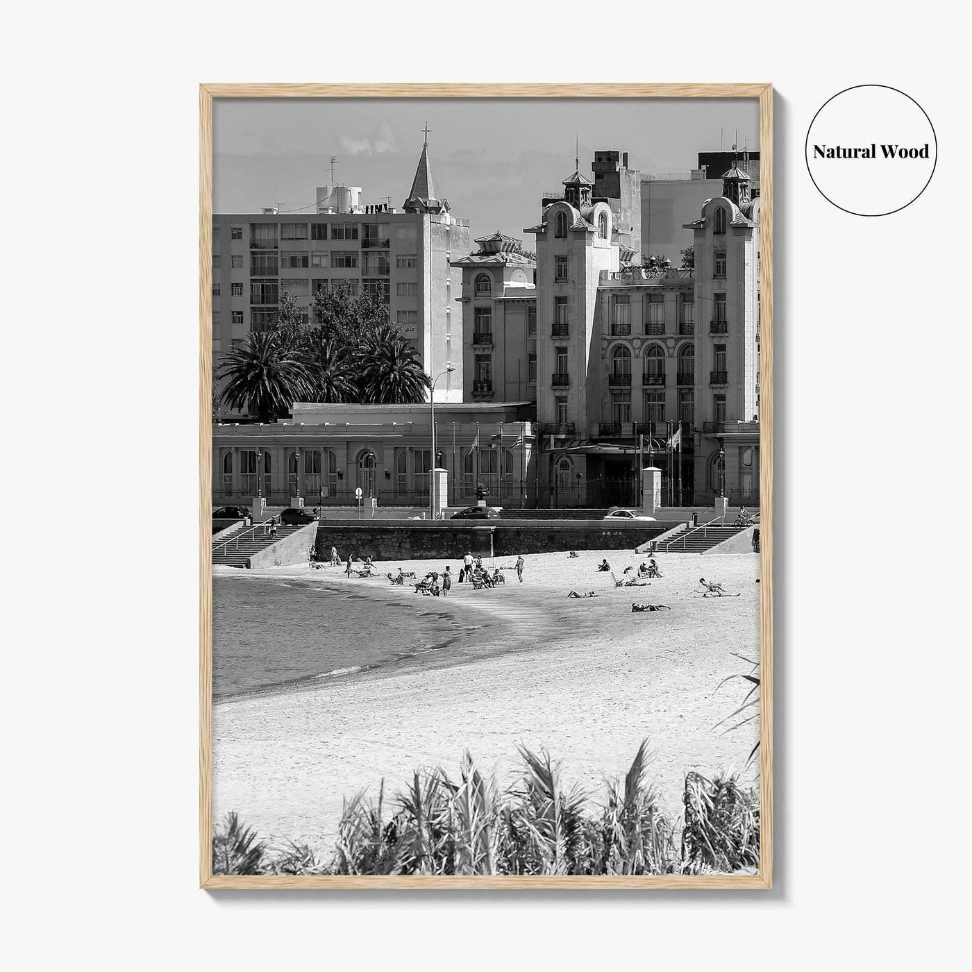 Montevideo Black and White Fine Art Photo Print, Uruguay, Mercosur Parliament, Wall Poster