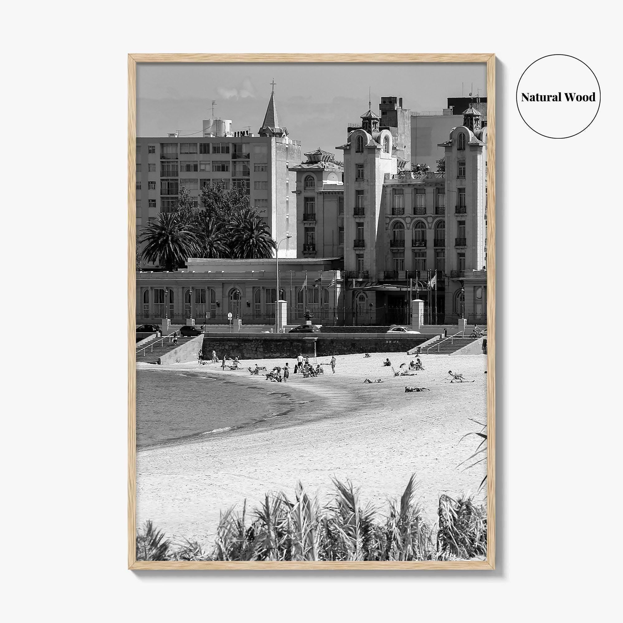Montevideo Black and White Fine Art Photo Print, Uruguay, Mercosur Parliament, Wall Poster