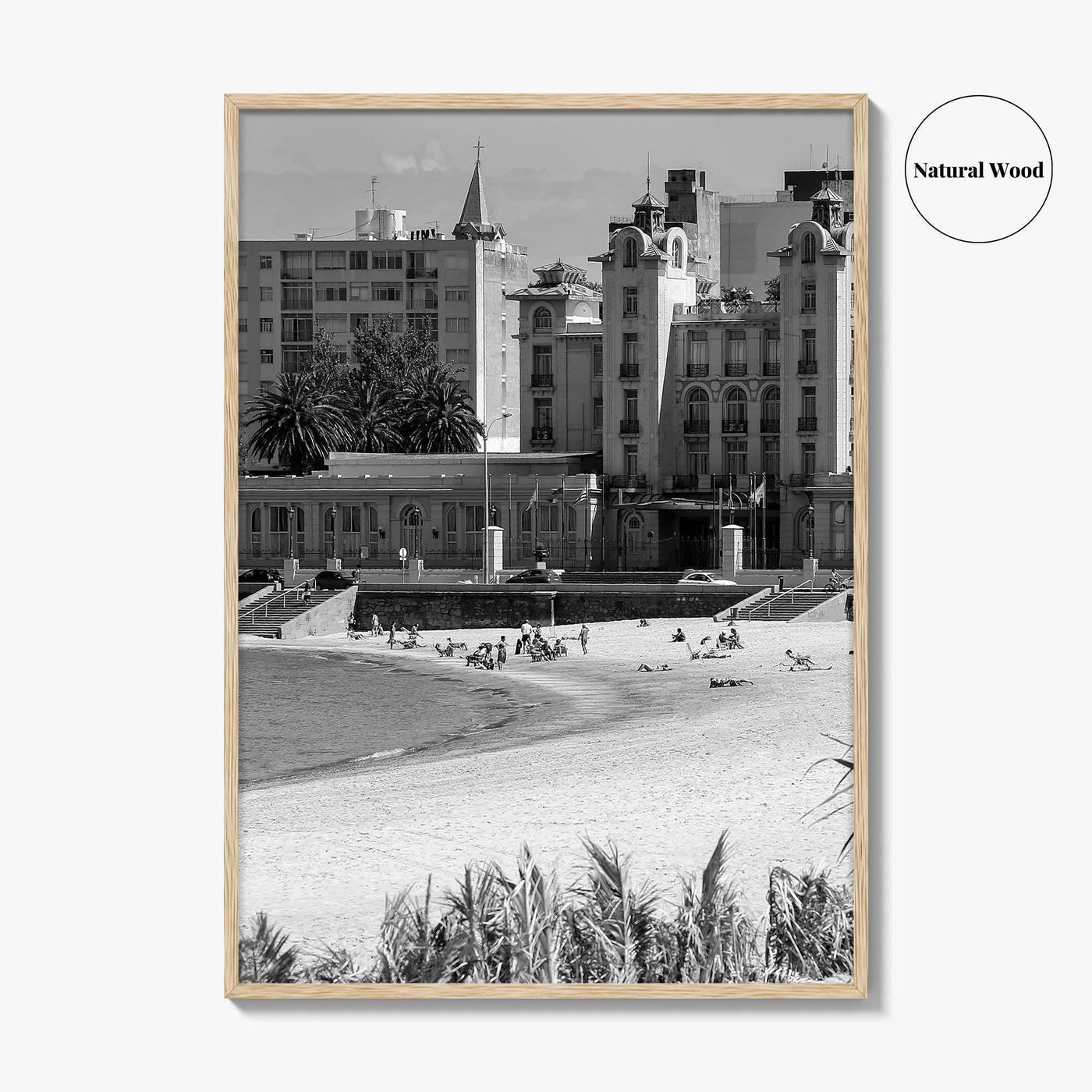 Montevideo Black and White Fine Art Photo Print, Uruguay, Mercosur Parliament, Wall Poster