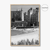 Montevideo Black and White Fine Art Photo Print, Uruguay, Mercosur Parliament, Wall Poster