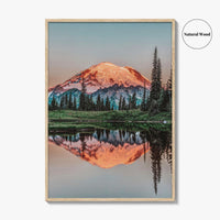 Mount Rainier Fine Art Photo Print, Tipsoo Lake, National Park, Washington USA Poster