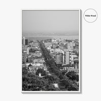 Monrovia Black and White Fine Art Photo Print, Liberia Cityscape Wall Decor Poster