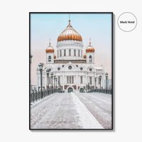 Moscow Fine Art Photo Print, Russia, Patriarchal Bridge, Christ the Savior Cathedral, Poster