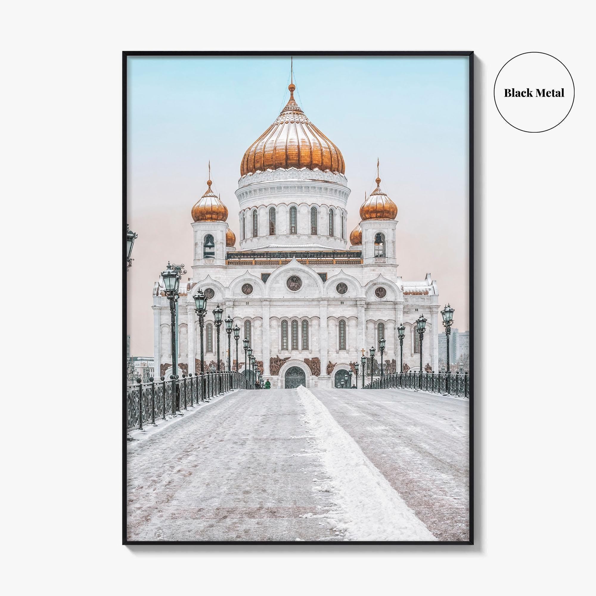 Moscow Fine Art Photo Print, Russia, Patriarchal Bridge, Christ the Savior Cathedral, Poster