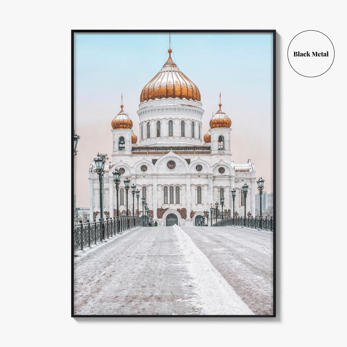 Moscow Fine Art Photo Print, Russia, Patriarchal Bridge, Christ the Savior Cathedral, Poster