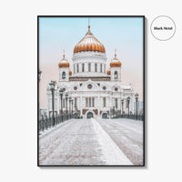 Moscow Fine Art Photo Print, Russia, Patriarchal Bridge, Christ the Savior Cathedral, Poster