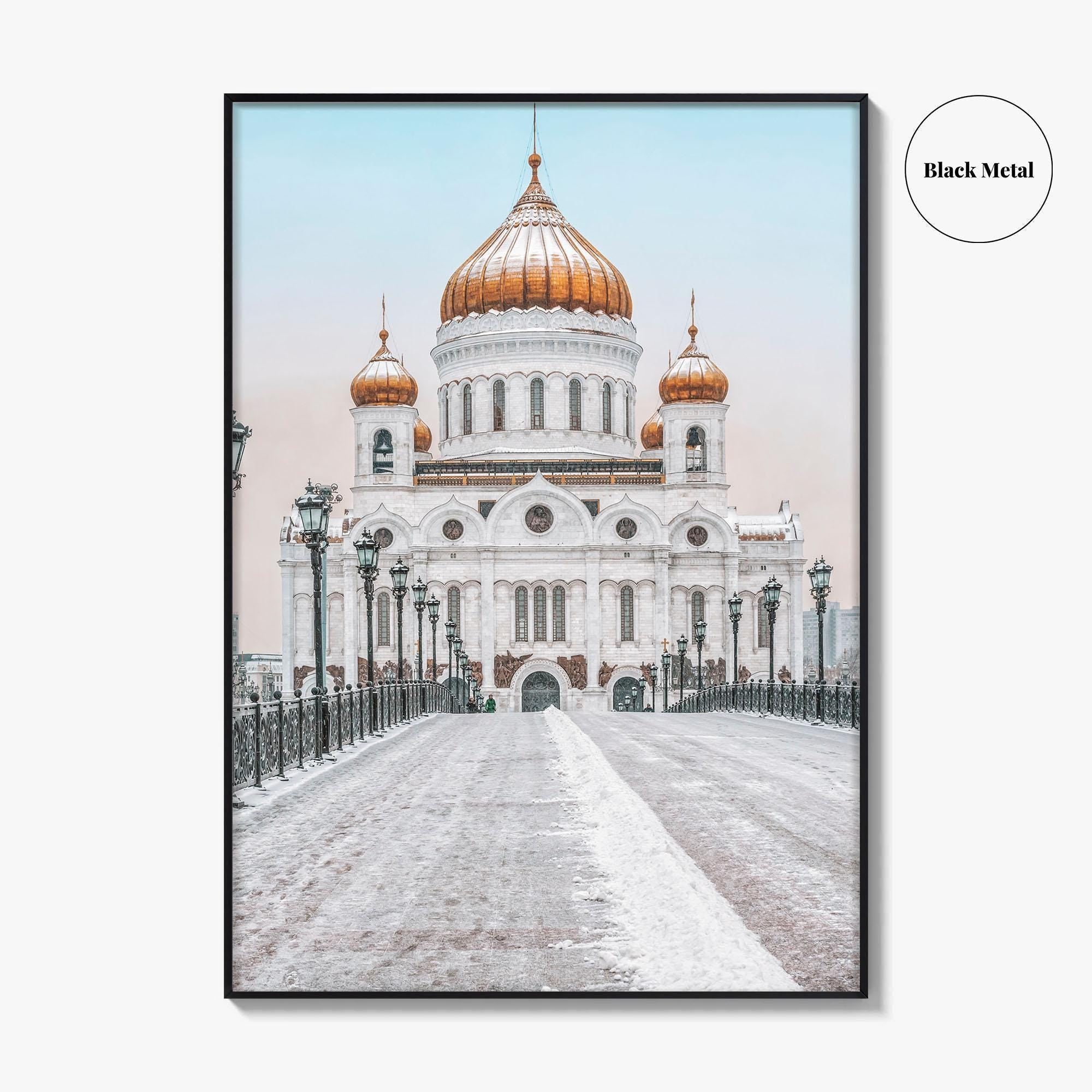 Moscow Fine Art Photo Print, Russia, Patriarchal Bridge, Christ the Savior Cathedral, Poster