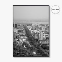 Monrovia Black and White Fine Art Photo Print, Liberia Cityscape Wall Decor Poster