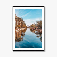 Scottsdale Fine Art Photo Print, Old Town Canal Waterfront, Arizona Wall Decor Poster, USA