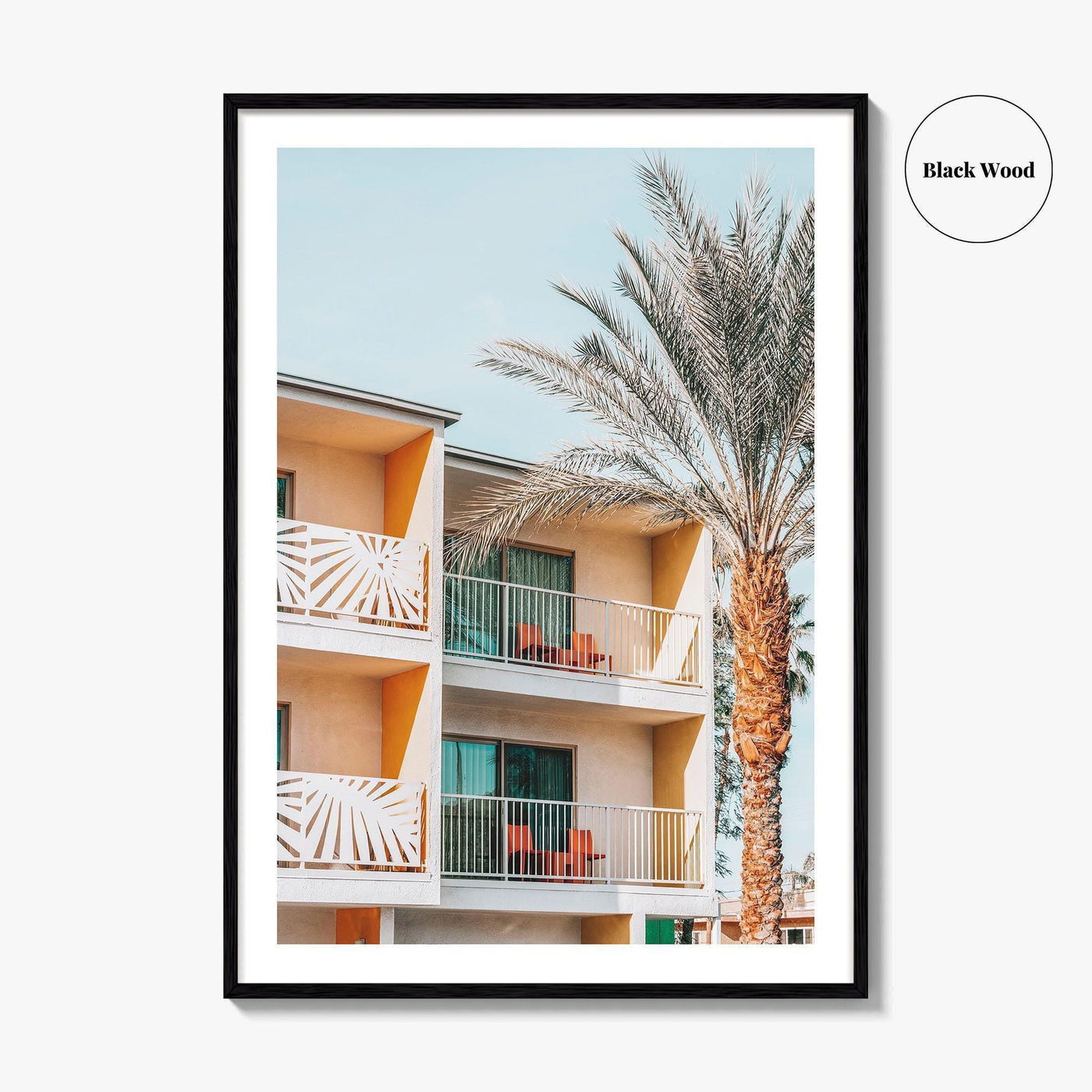 Palm Springs Fine Art Photo Print, California Wall Decor Poster, Hotel Balconies