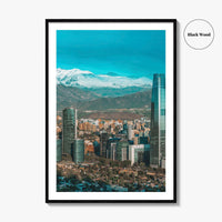 Santiago de Chile Skyline Fine Art Photo Print, Poster, Las Condes Wall Decor