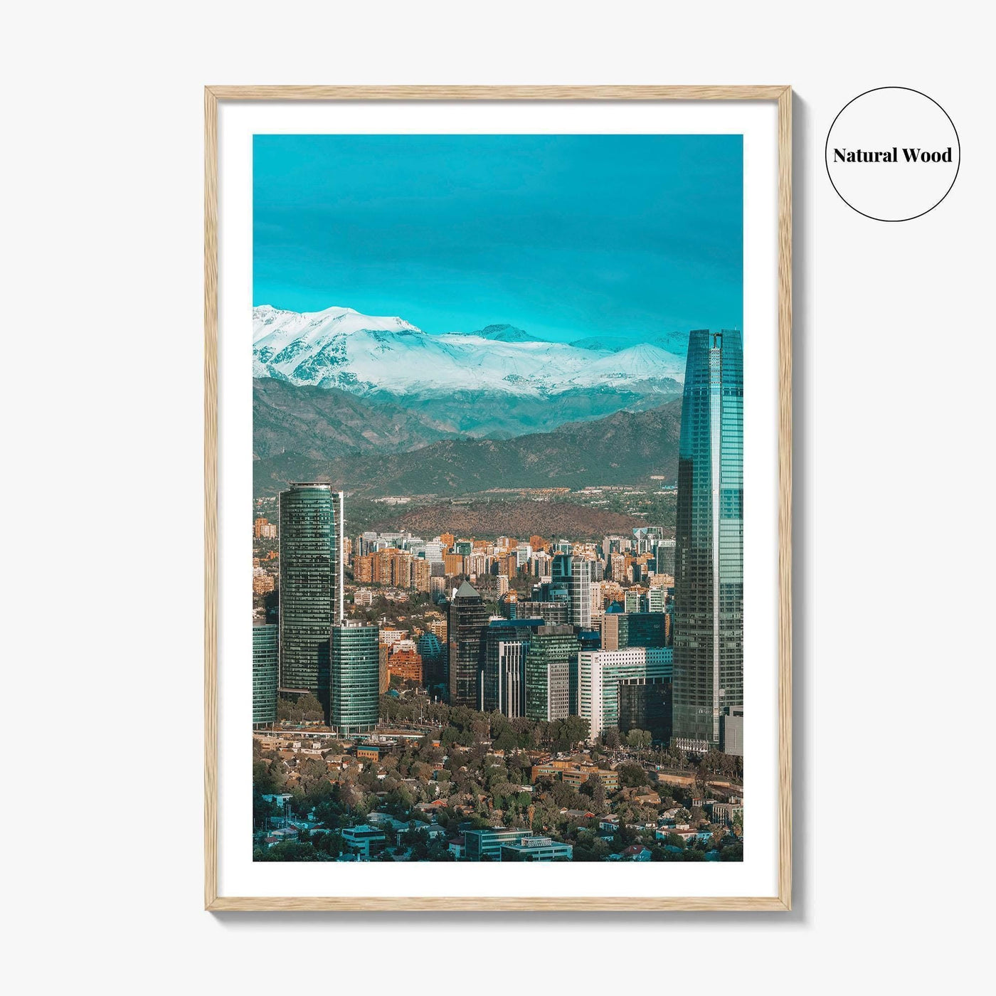 Santiago de Chile Skyline Fine Art Photo Print, Poster, Las Condes Wall Decor