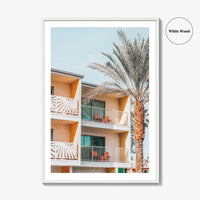 Palm Springs Fine Art Photo Print, California Wall Decor Poster, Hotel Balconies