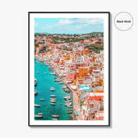 Procida Fine Art Photo Print, Naples Italy, Flegrean Islands, Wall Poster