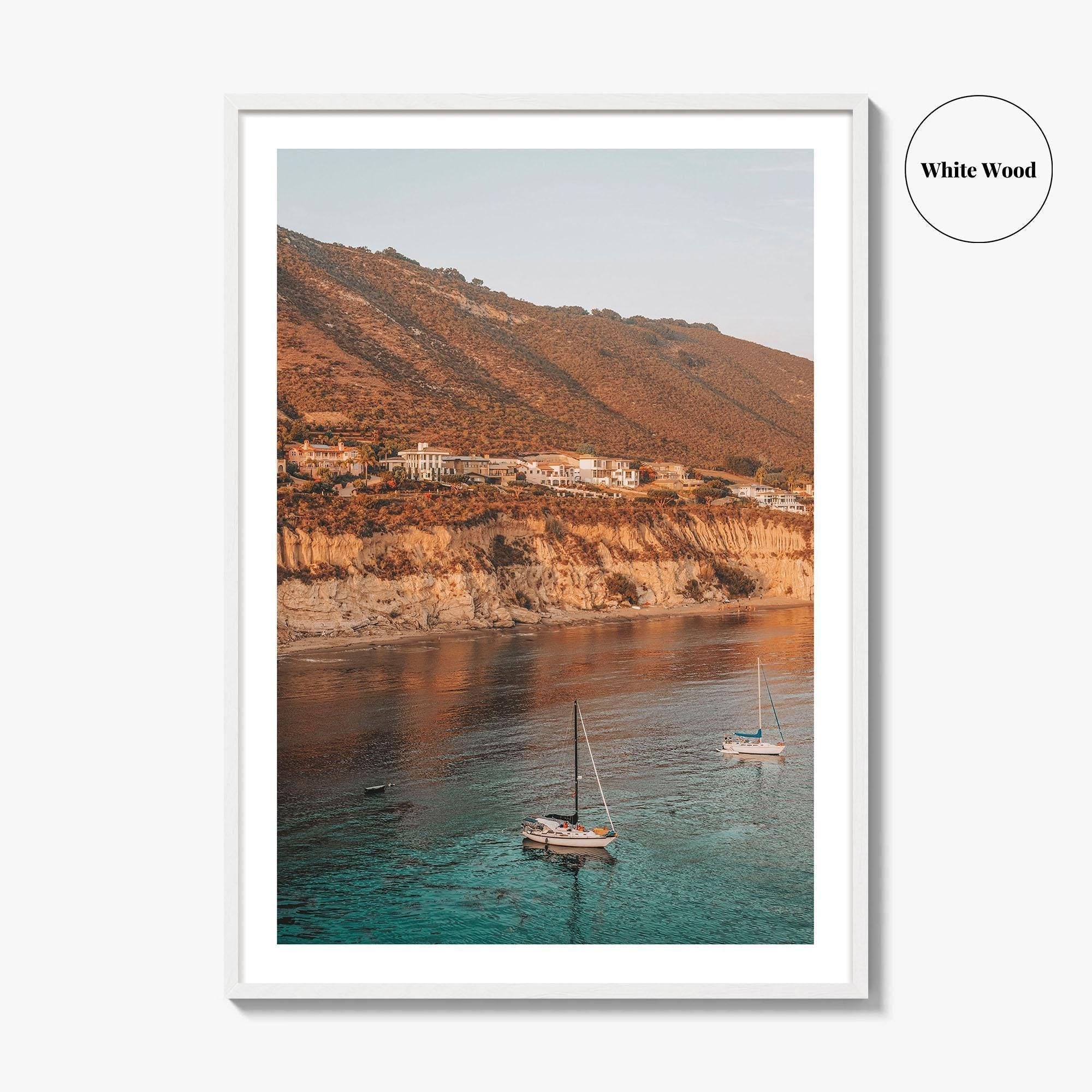 Pirates Cove Beach Fine Art Photo Print, Avila Beach, California Sailboats Poster