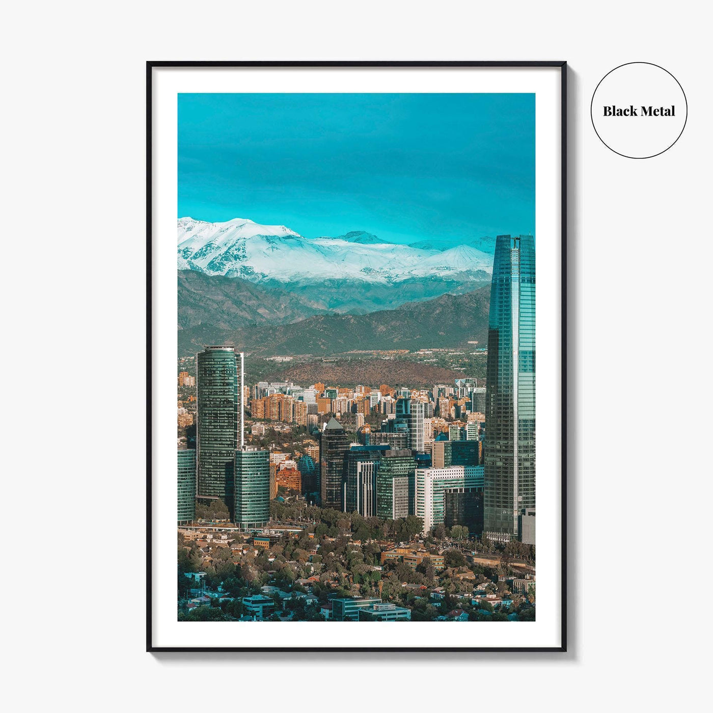 Santiago de Chile Skyline Fine Art Photo Print, Poster, Las Condes Wall Decor