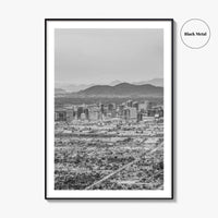 Phoenix Black and White Fine Art Photo Print, Arizona USA, Wall Decor Poster