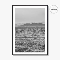 Phoenix Black and White Fine Art Photo Print, Arizona USA, Wall Decor Poster