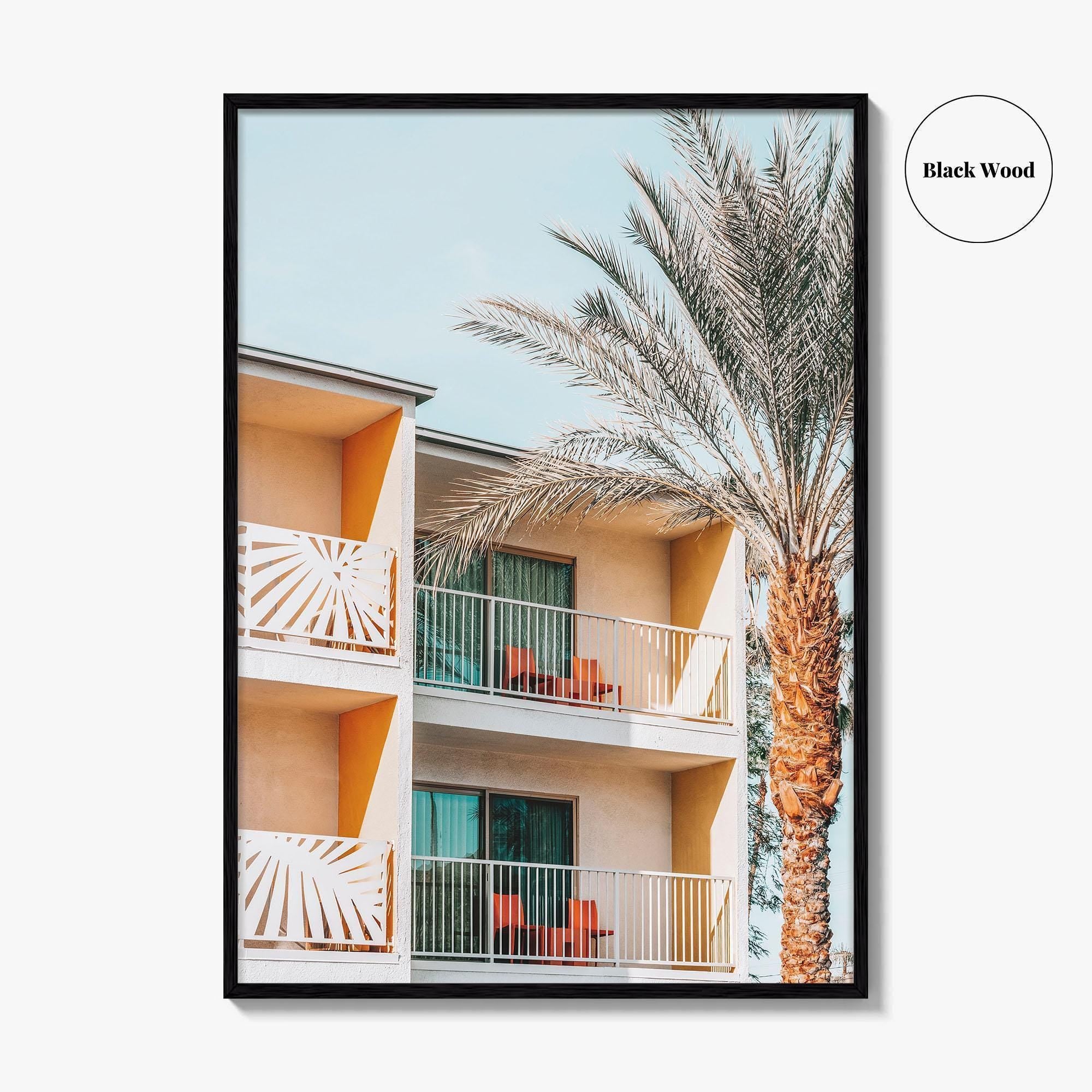 Palm Springs Fine Art Photo Print, California Wall Decor Poster, Hotel Balconies