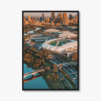 Melbourne Skyline Fine Art Photo Print, Aerial, Victoria, Australia, Wall Decor, Poster