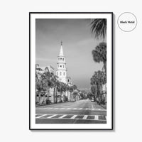 Charleston Black and White Fine Art Photo Print, SC Wall Poster, USA, French Quarter