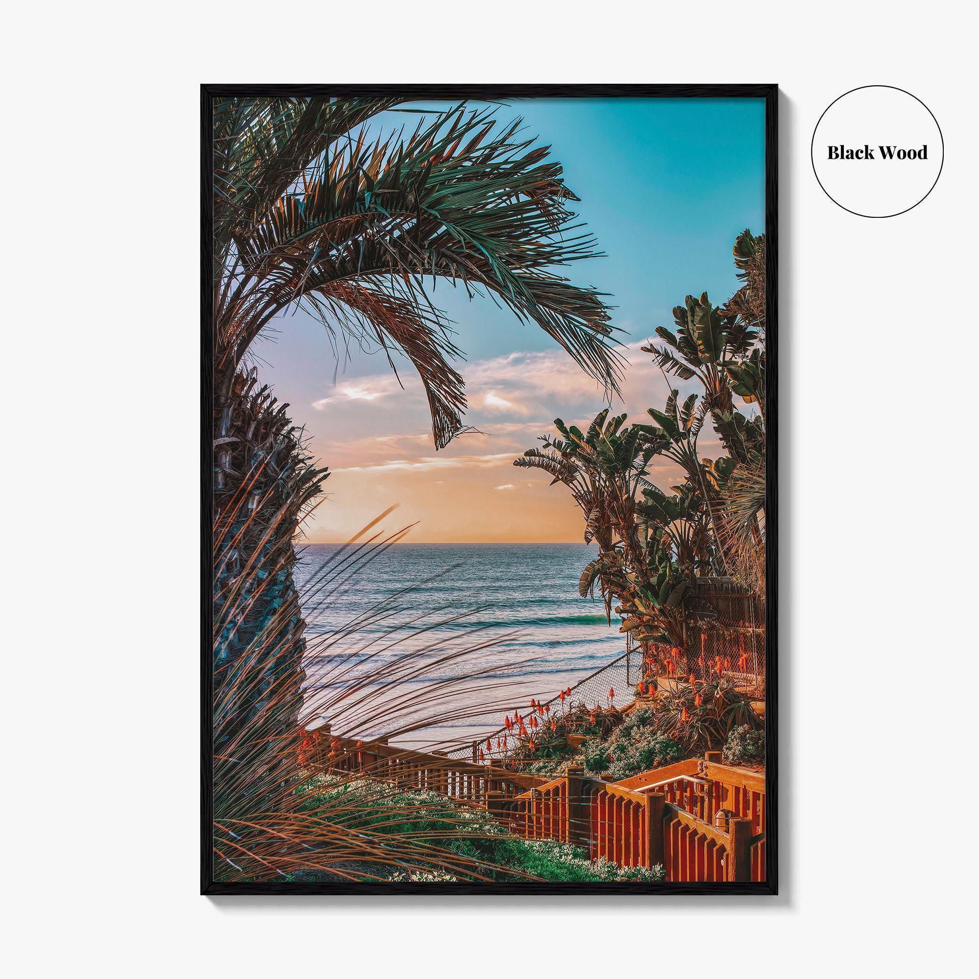 Encinitas Fine Art Photo Print, Pacific Ocean View, San Diego, California, USA, Poster