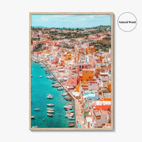 Procida Fine Art Photo Print, Naples Italy, Flegrean Islands, Wall Poster