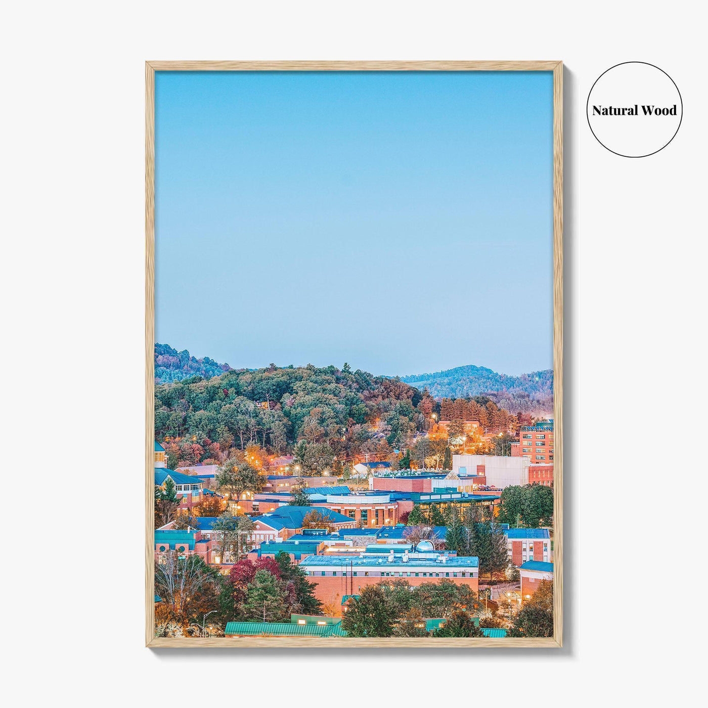 Boone Skyline Fine Art Photo Print, North Carolina, Appalachian State University, USA Poster