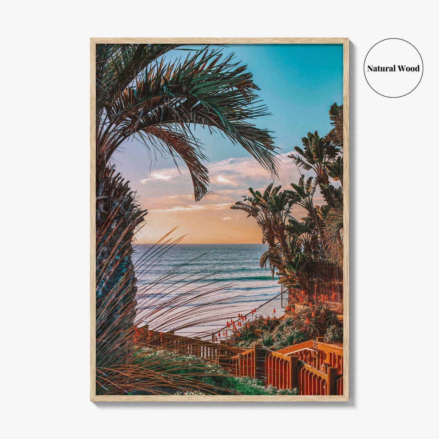Encinitas Fine Art Photo Print, Pacific Ocean View, San Diego, California, USA, Poster