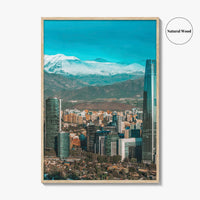 Santiago de Chile Skyline Fine Art Photo Print, Poster, Las Condes Wall Decor