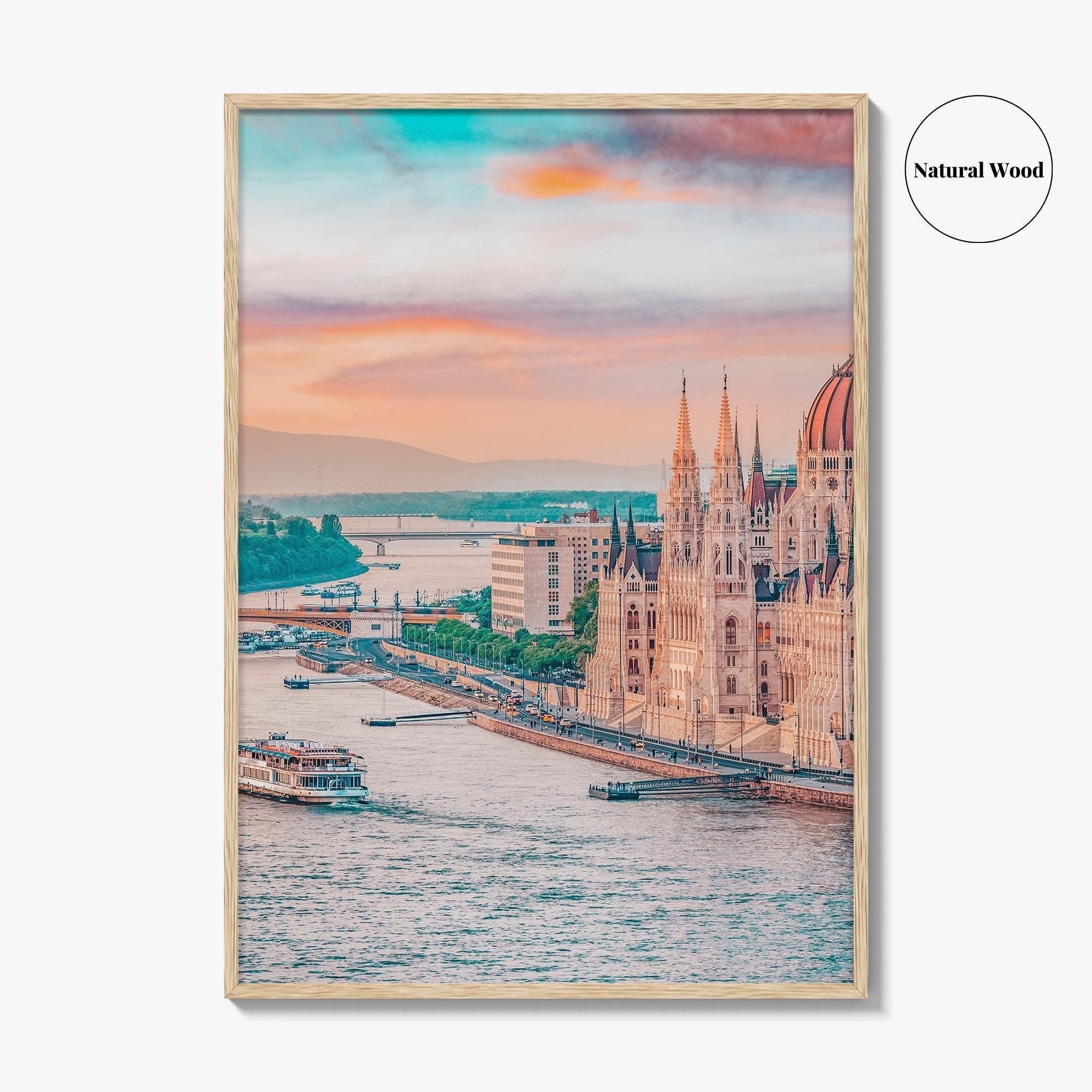 Budapest Fine Art Photo Print, Hungary Wall Decor Poster, Parliament Building, Danube River