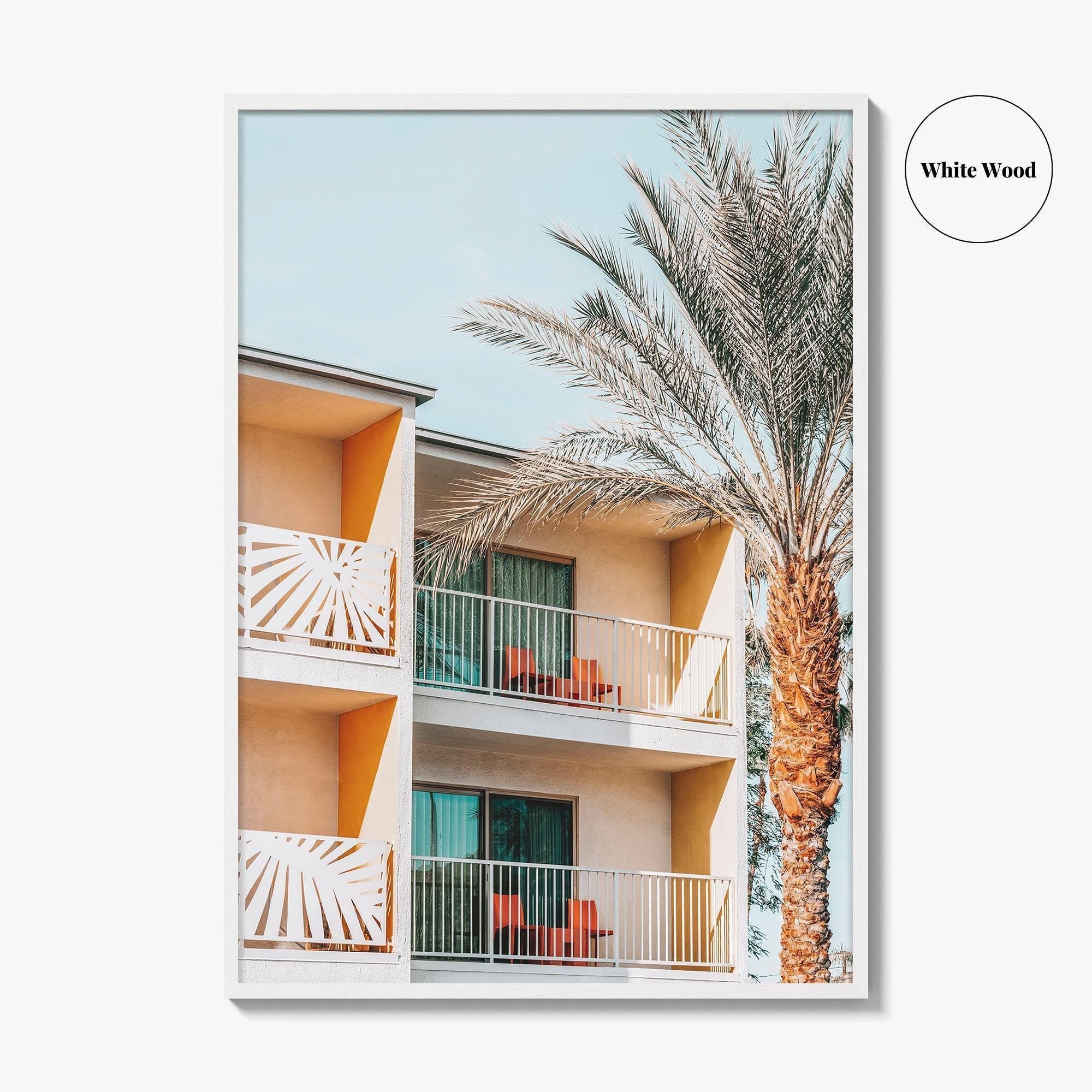 Palm Springs Fine Art Photo Print, California Wall Decor Poster, Hotel Balconies