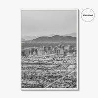 Phoenix Black and White Fine Art Photo Print, Arizona USA, Wall Decor Poster