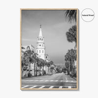 Charleston Black and White Fine Art Photo Print, SC Wall Poster, USA, French Quarter