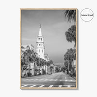 Charleston Black and White Fine Art Photo Print, SC Wall Poster, USA, French Quarter
