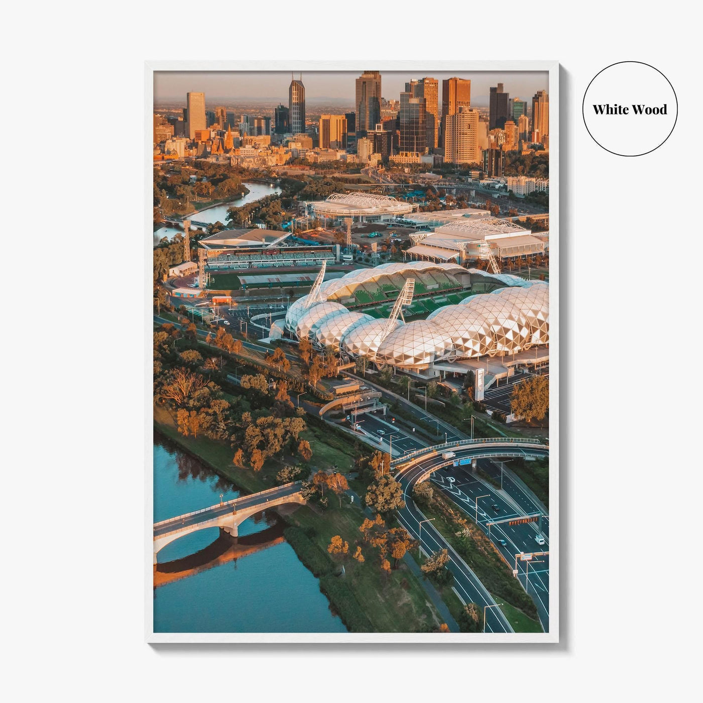 Melbourne Skyline Fine Art Photo Print, Aerial, Victoria, Australia, Wall Decor, Poster