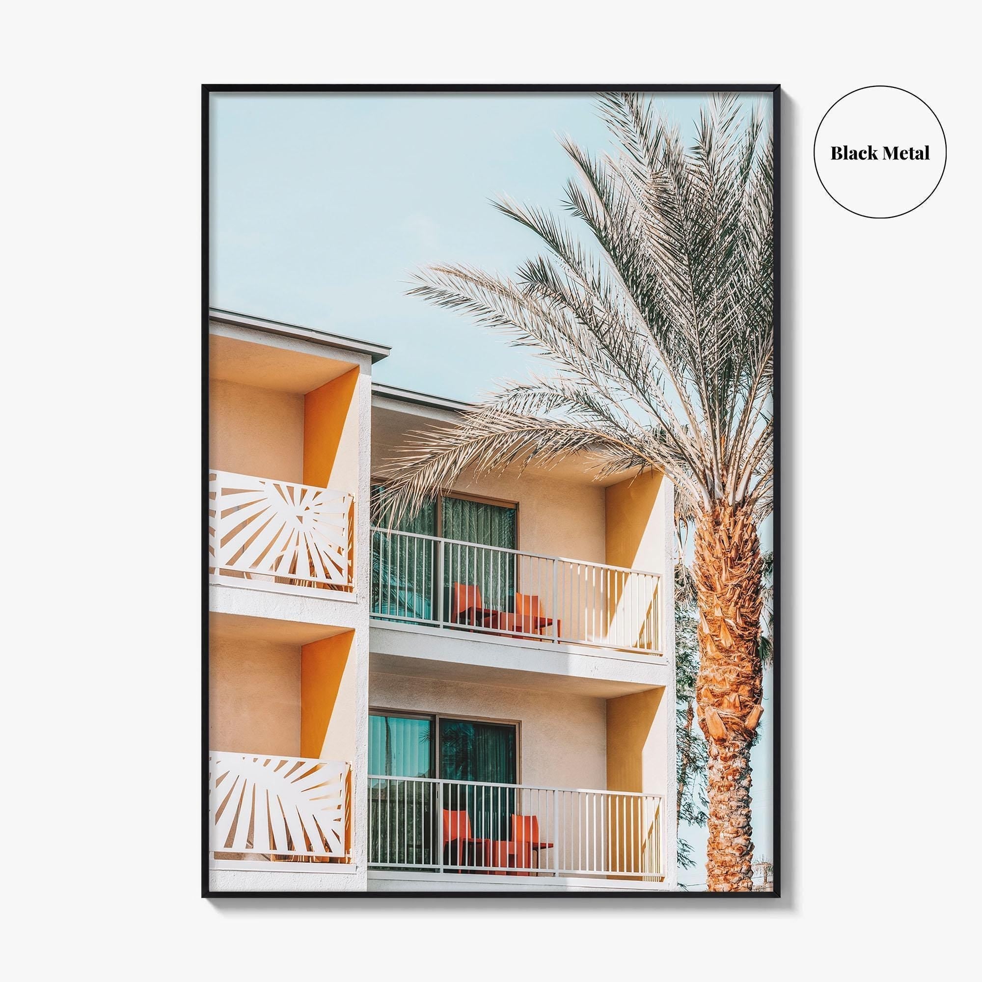 Palm Springs Fine Art Photo Print, California Wall Decor Poster, Hotel Balconies