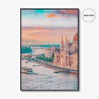 Budapest Fine Art Photo Print, Hungary Wall Decor Poster, Parliament Building, Danube River