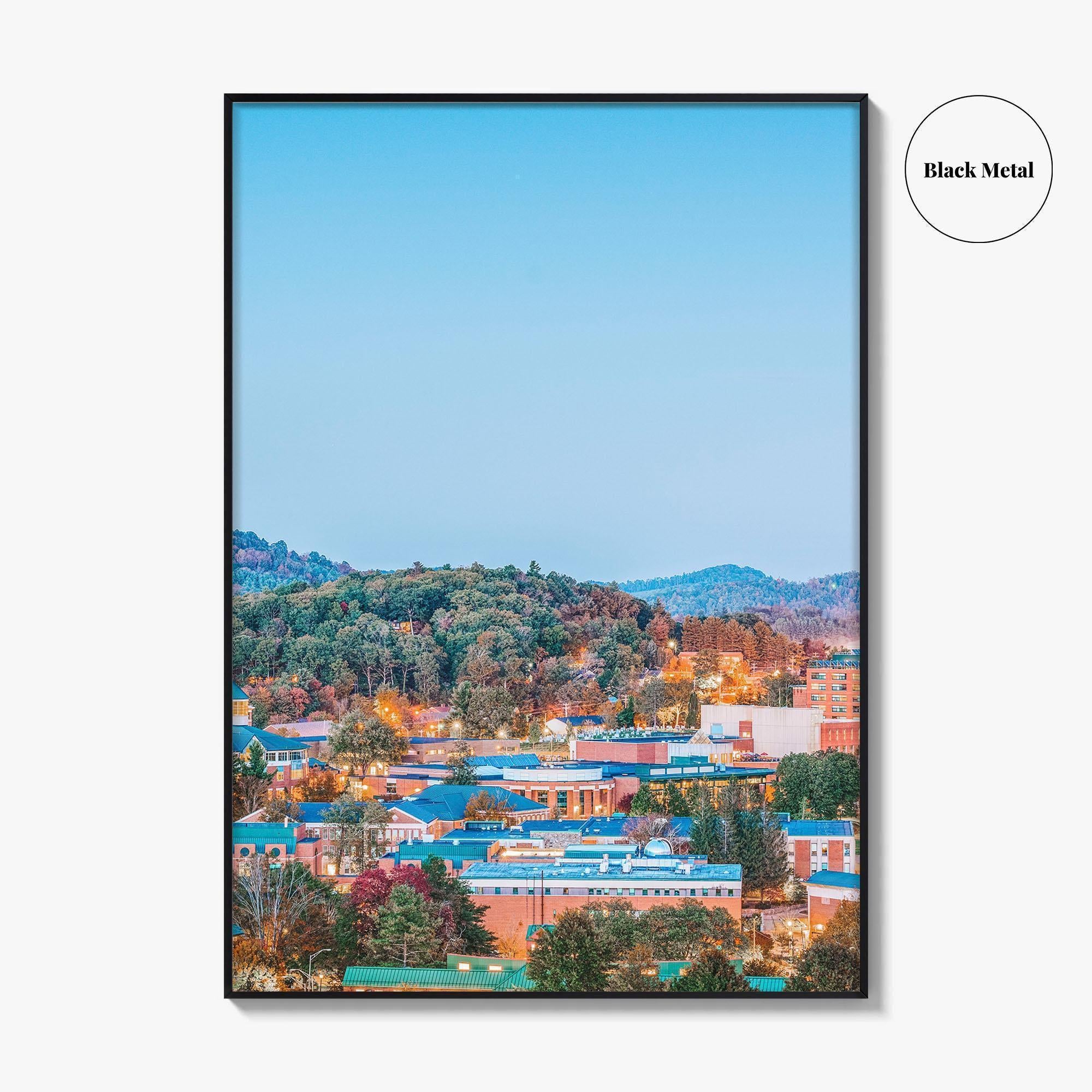 Boone Skyline Fine Art Photo Print, North Carolina, Appalachian State University, USA Poster