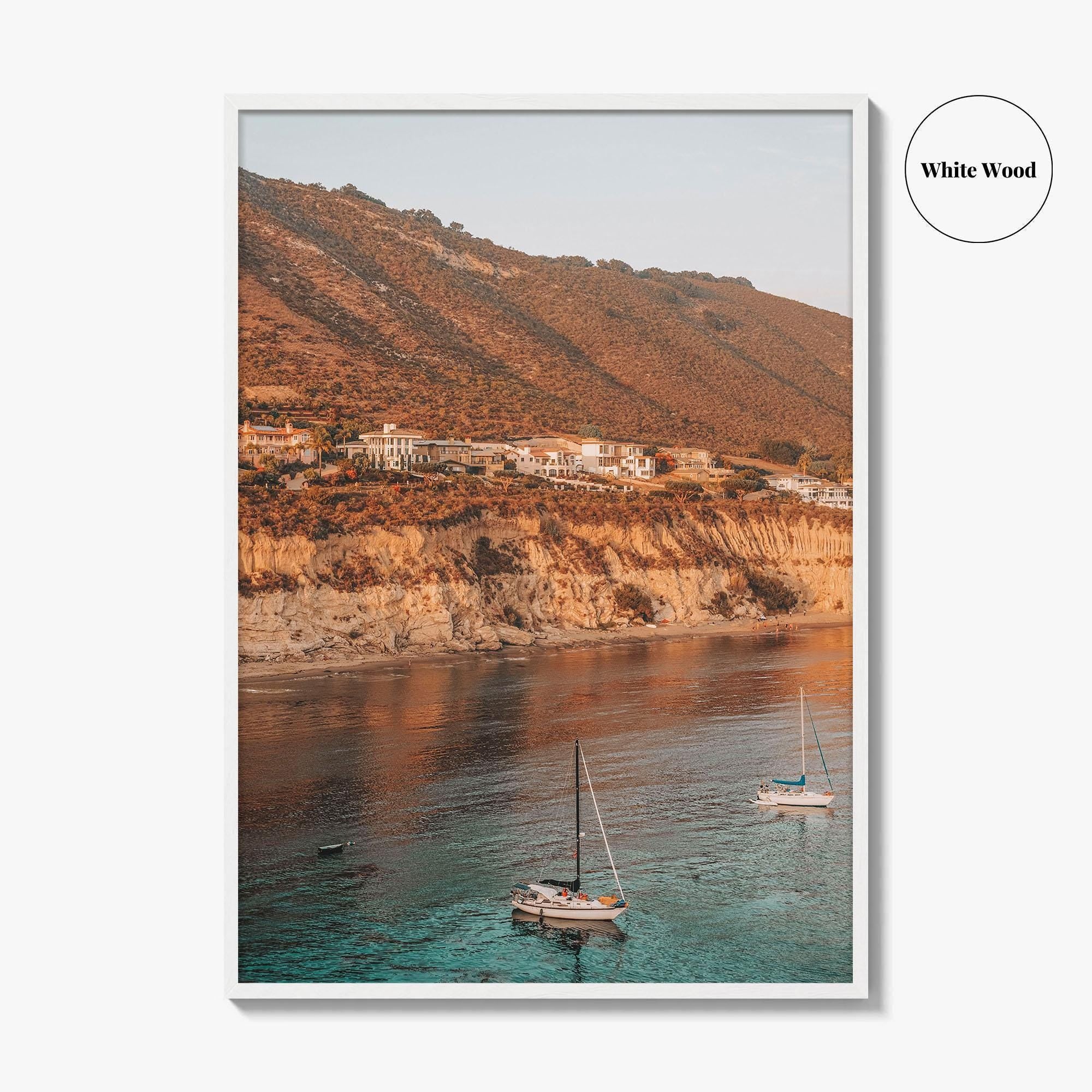 Pirates Cove Beach Fine Art Photo Print, Avila Beach, California Sailboats Poster