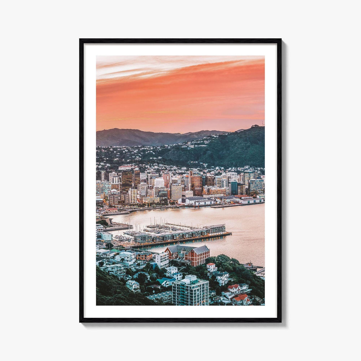 Wellington Fine Art Photo Print, Mount Victoria, New Zealand, Harbour, Wall Decor, Poster