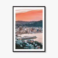 Wellington Fine Art Photo Print, Mount Victoria, New Zealand, Harbour, Wall Decor, Poster