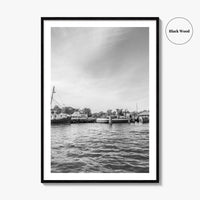 Greenport Black and White Fine Art Photo Print, Long Island New York NY Poster