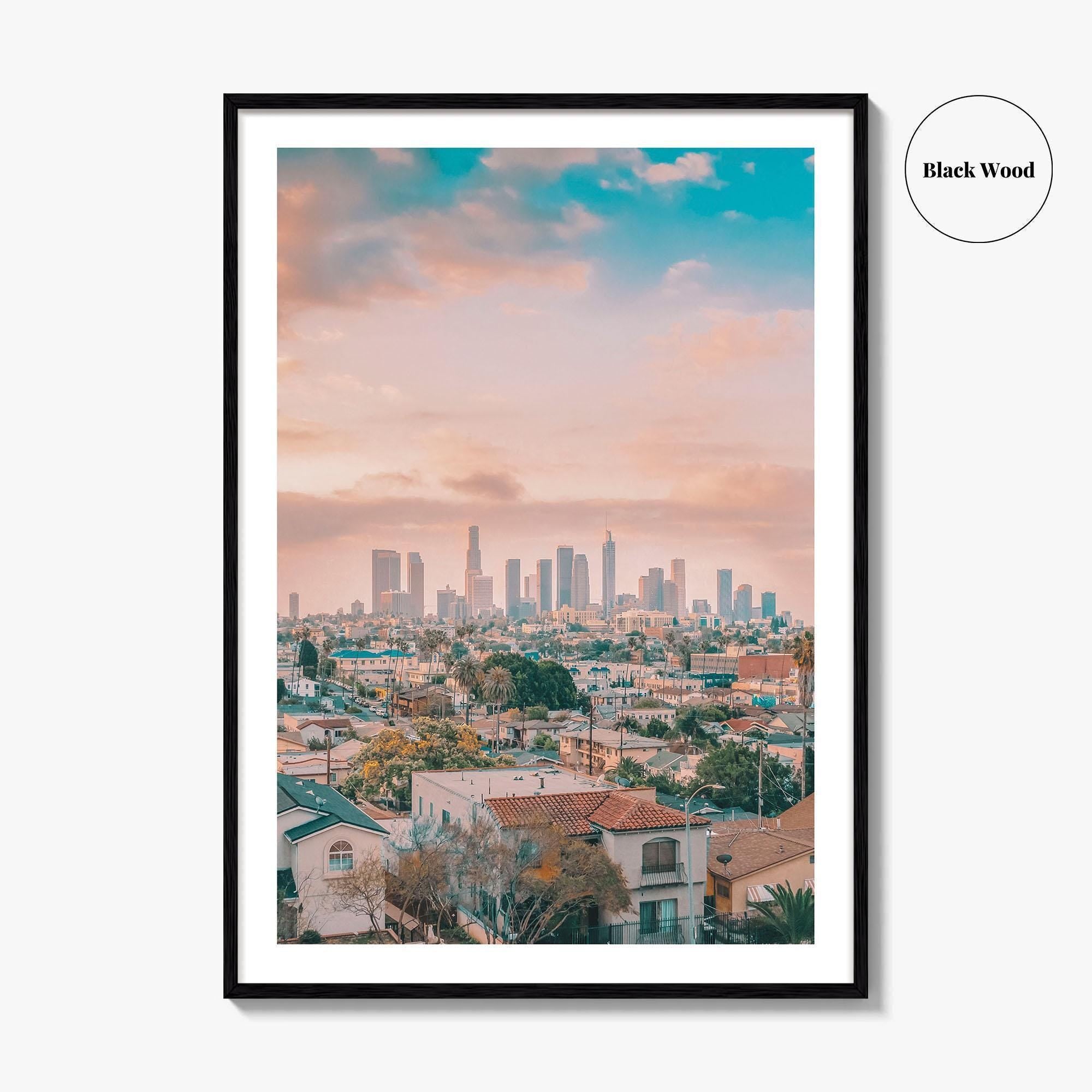 Los Angeles Skyline Fine Art Photo Print, Wall Poster, LA, California, USA
